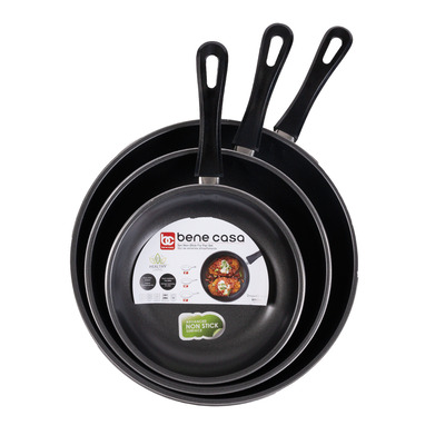 Non-stick frying pan set, 3pcs