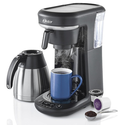 Oster - Space-saving pod + 10-cup combo coffeemaker