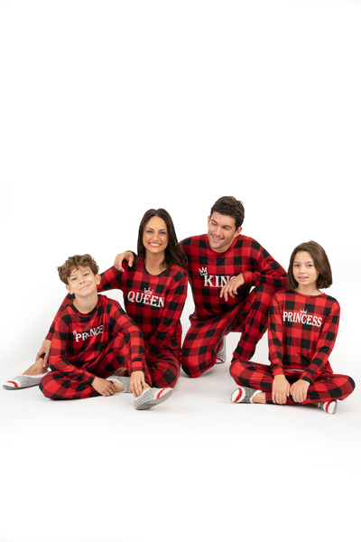 Our Fäm Jam - Ens. pyjama assortis pour la famille à carreaux de buffle - Famille Royale
