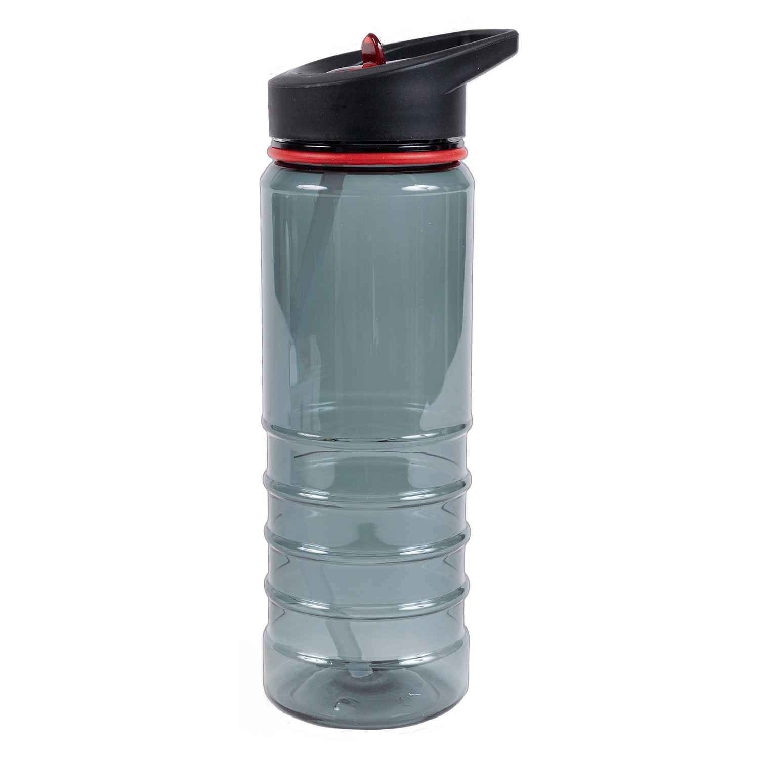 Outdoor 25oz flip top cap water bottle with straw