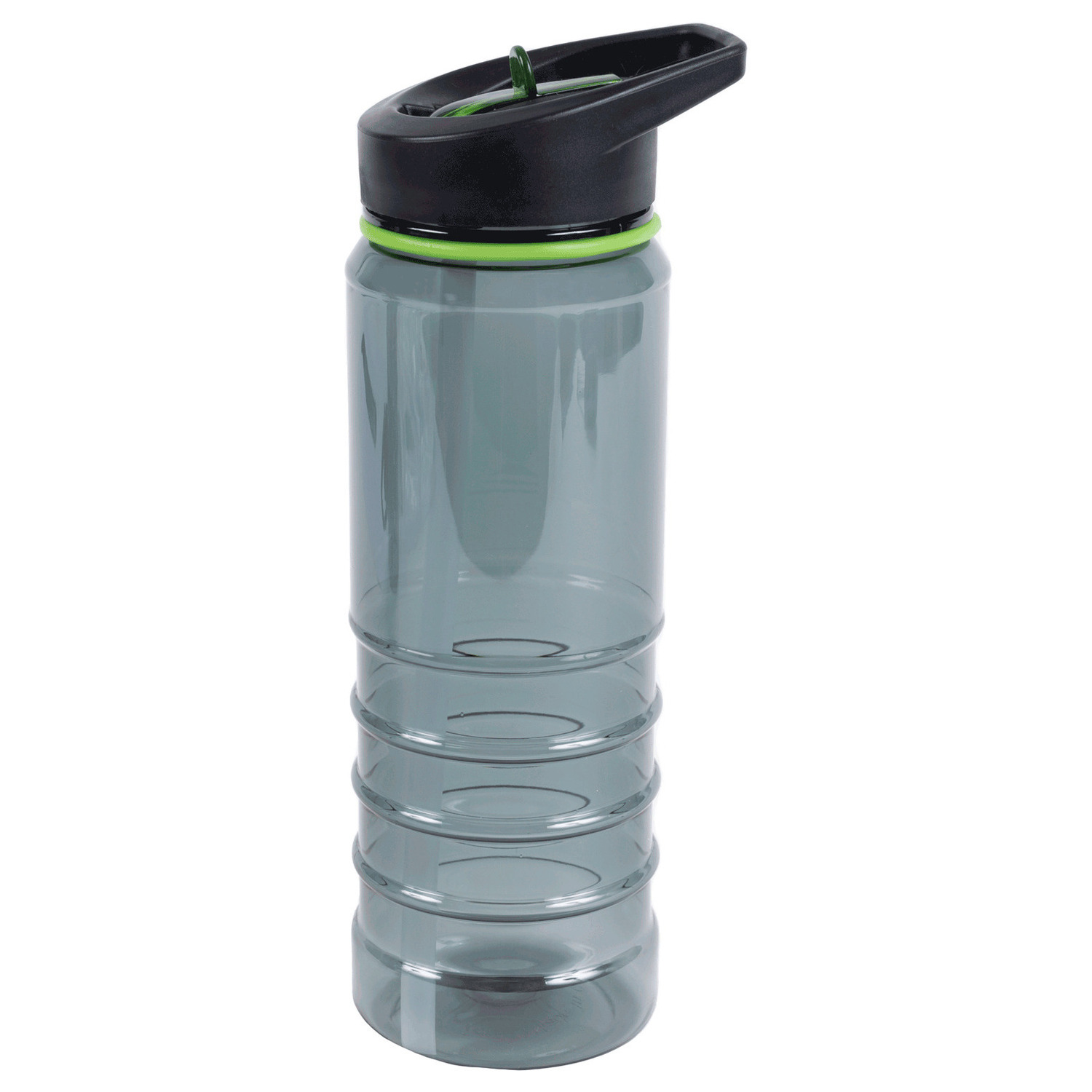 Outdoor 25oz flip top cap water bottle with straw