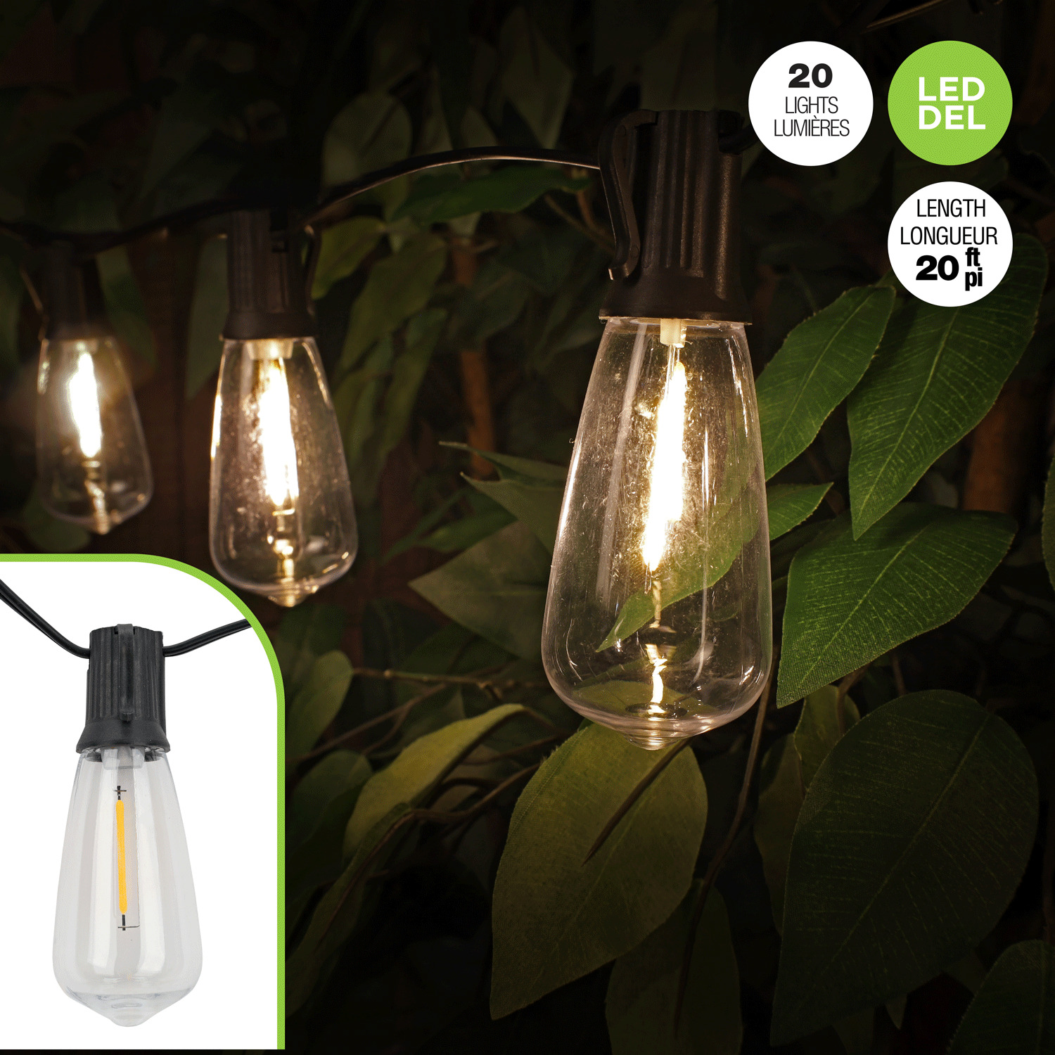 Outdoor string lights