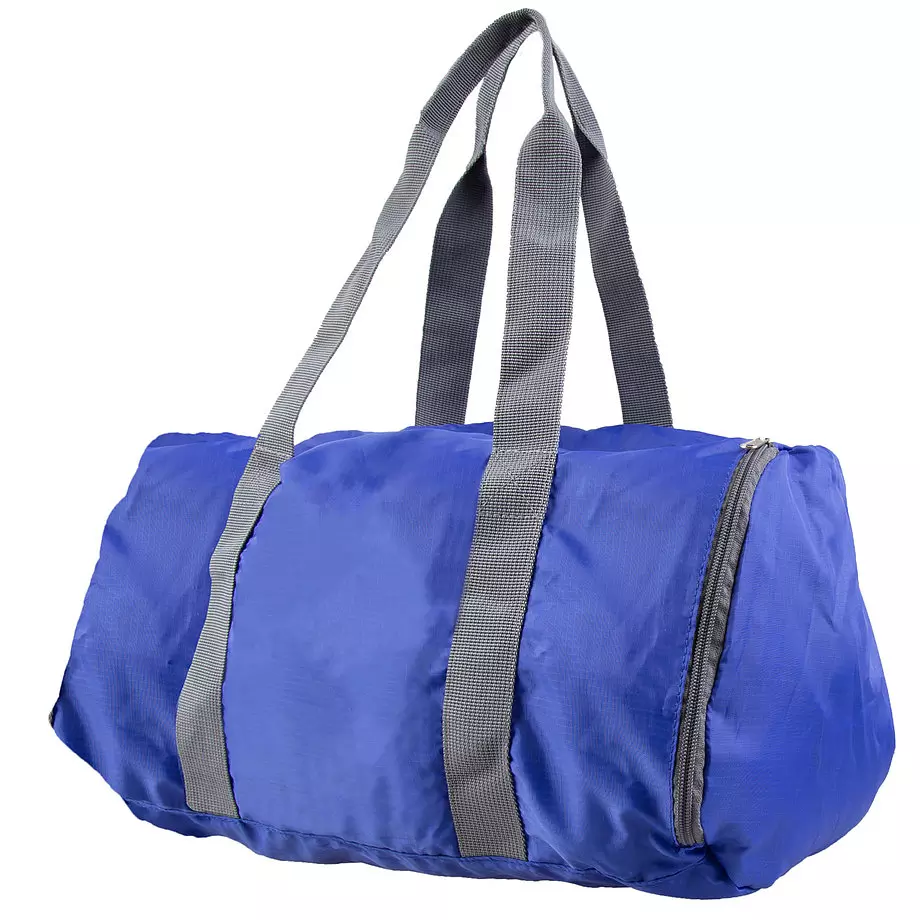 Packable sport bag, blue
