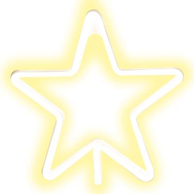 Panneau à néon DEL en forme d'étoile