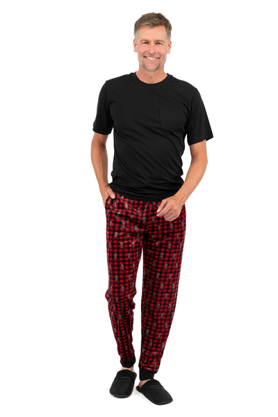 Pantalon de pyjama de jogging en polaire brossé