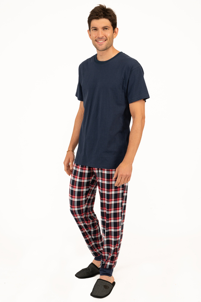 Pantalon de pyjama de jogging en tricot extensible doux au toucher