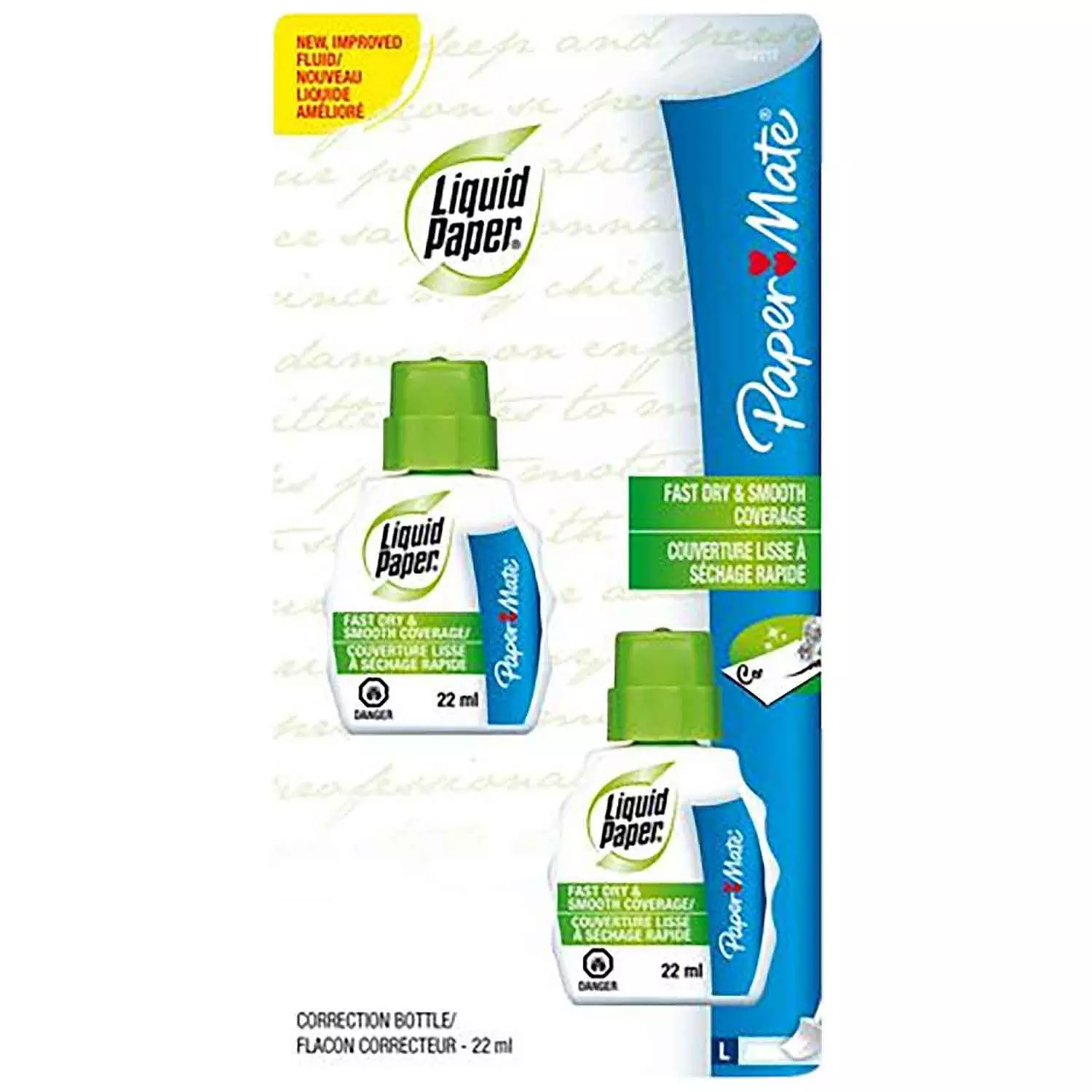 Paper Mate - Liquid Paper fast dry correction fluid, pk. of 2