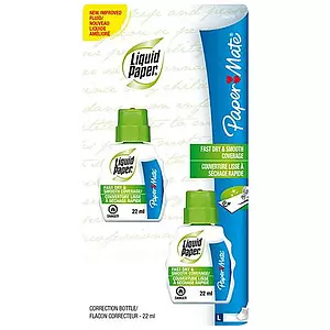 Paper Mate - Liquid Paper fast dry correction fluid, pk. of 2