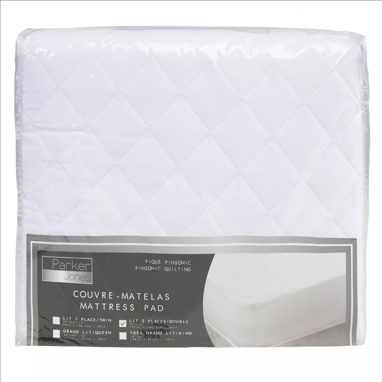 Parker Jones - Couvre-matelas, lit 2 places