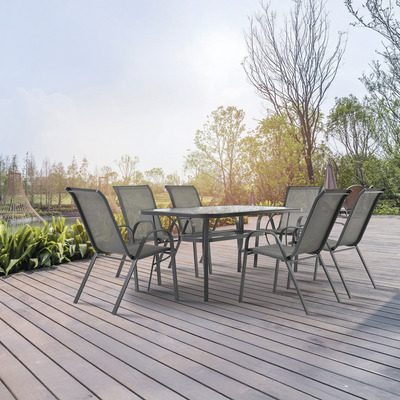 Patio dining set, 7 pcs