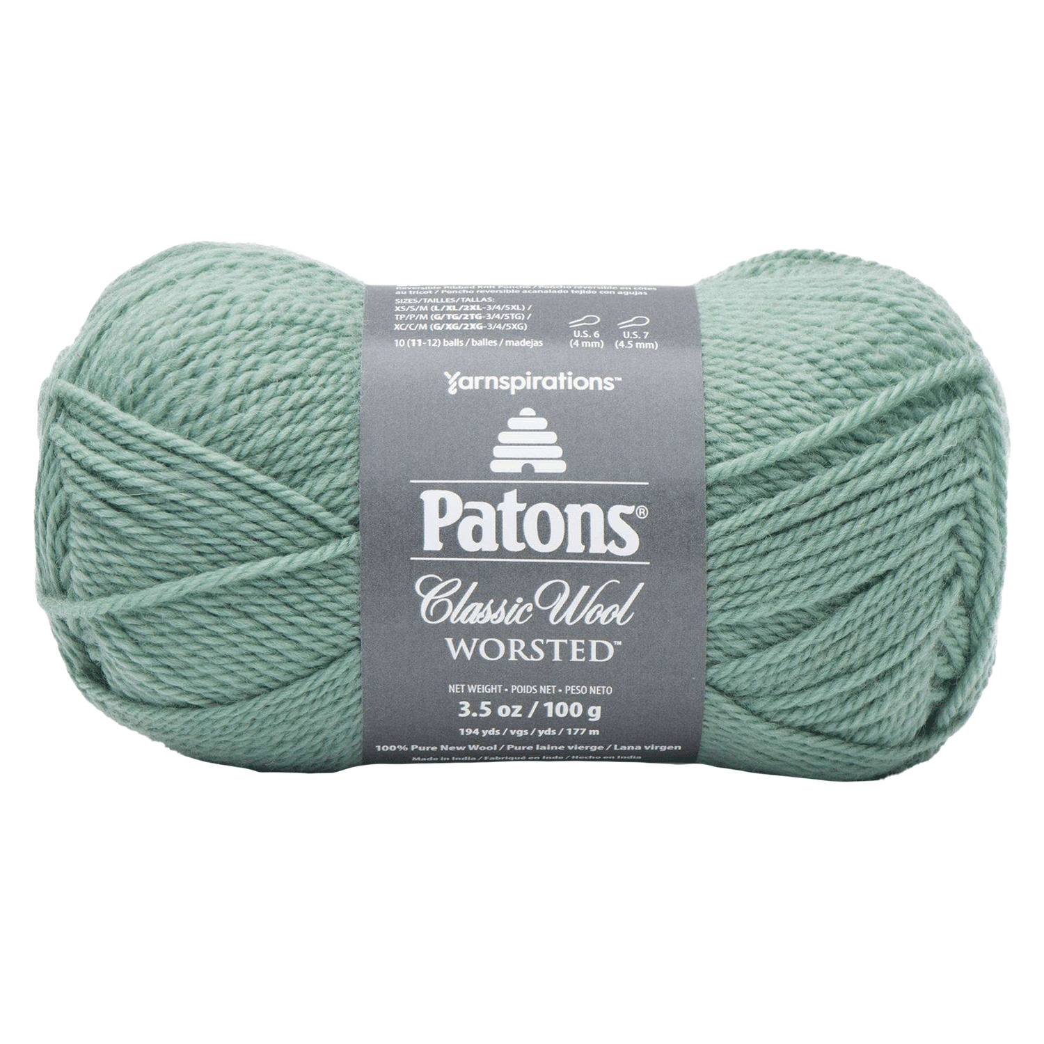 Patons - Classic Wool Worsted - Yarn, Basil