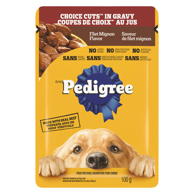 Pedigree - Nourriture pour chiens &agrave; saveur de filet mignon