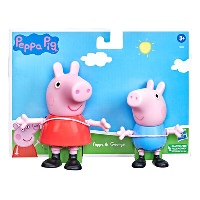 Peppa Pig - Ens. de 2 figurines, Peppa et George