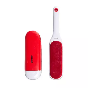 Petdom - Double-sided lint brush with self-cleaning case