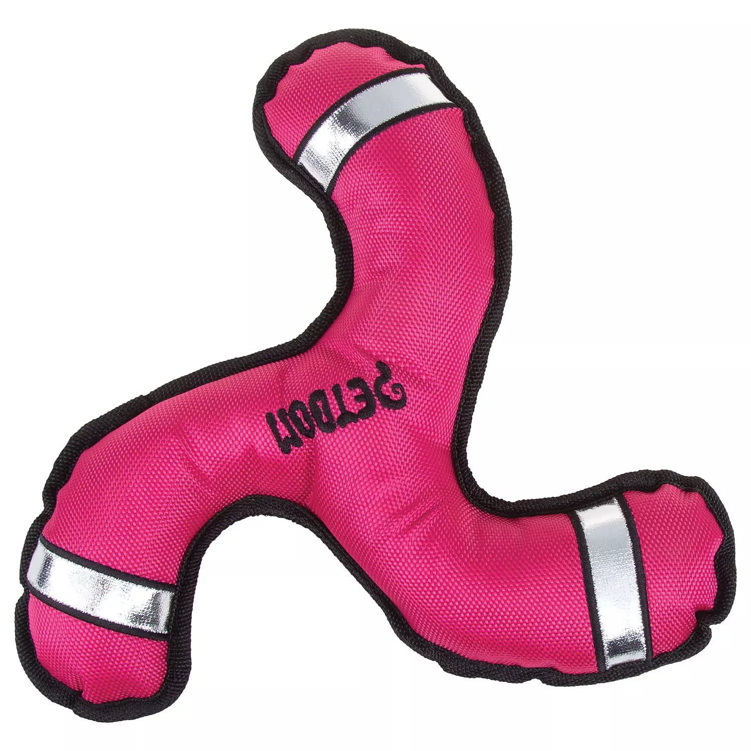 Petdom - Squeaky chew toy for dogs, pink boomerang