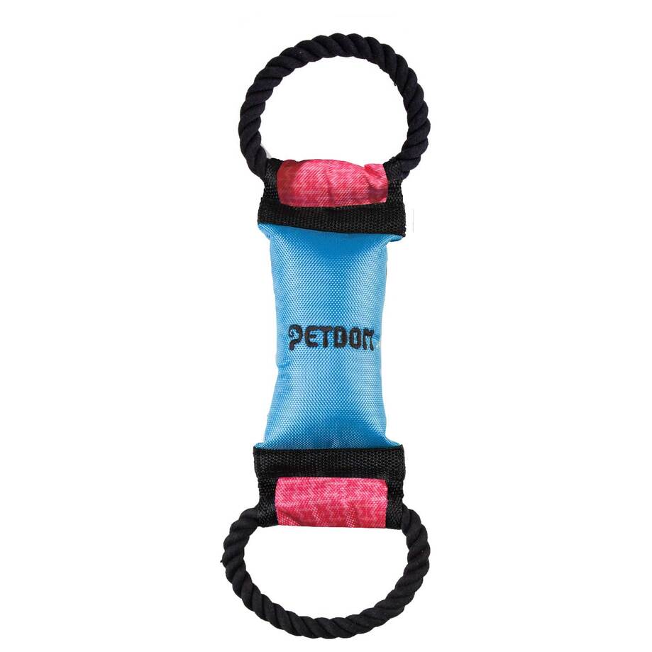 Petdom - Squeaky chew toy with cord for dogs
