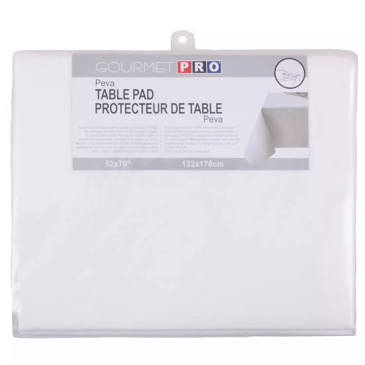 Peva table pad, 52"x70"