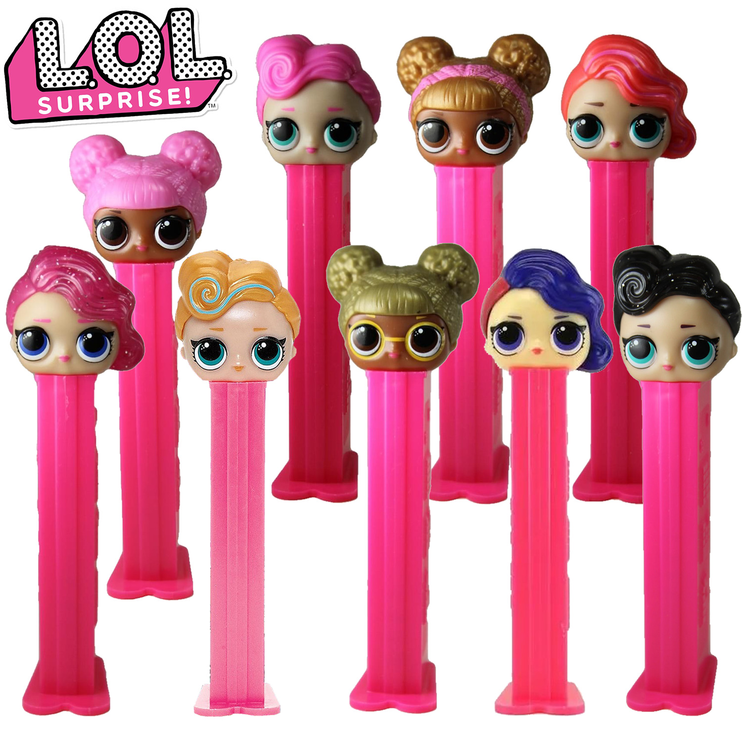 PEZ - LOL SURPRISE! Candy dispenser and candy refill set - Cheeky Babe