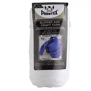 Phentex - Fil artisanal et pour chaussons, blanc