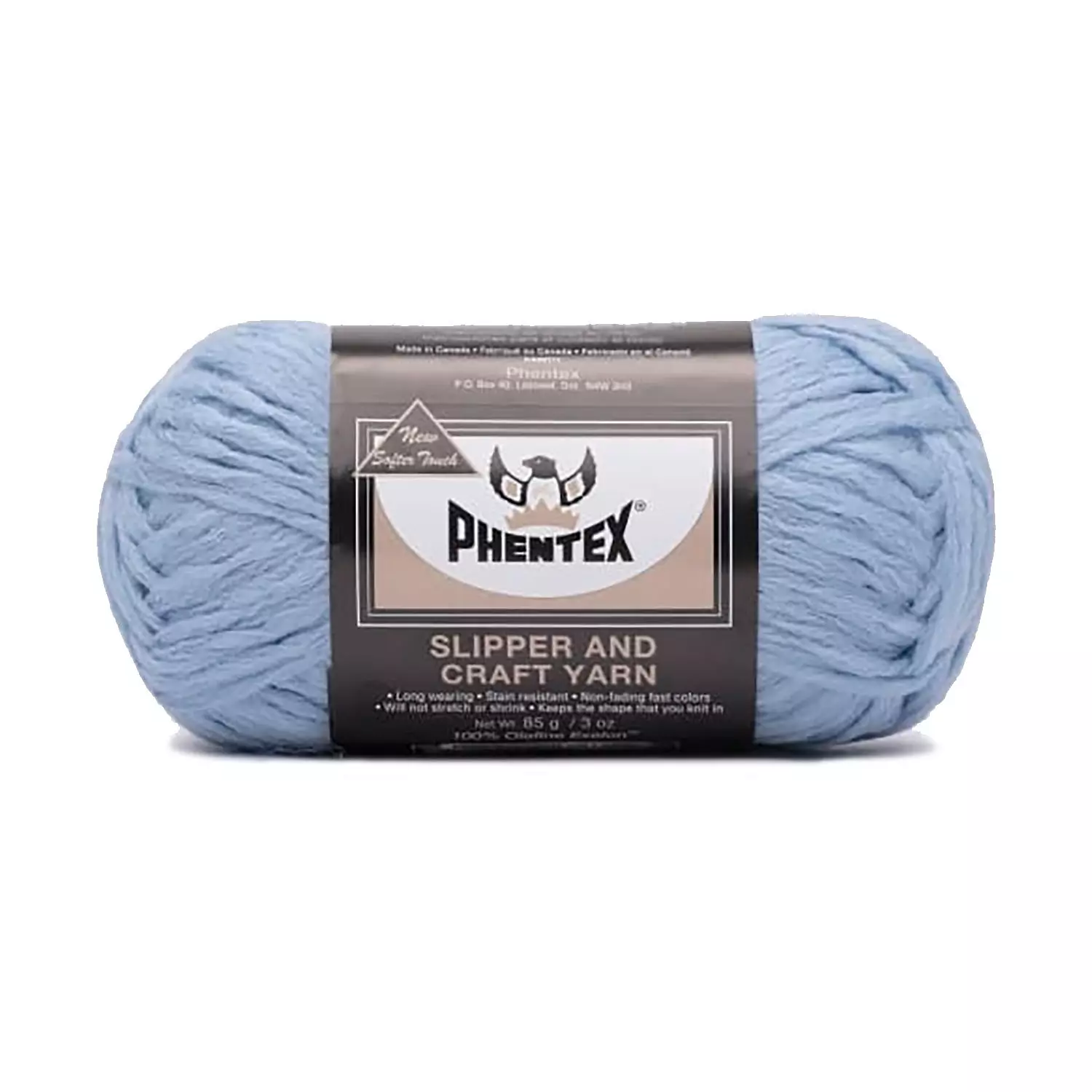 Phentex - Fil artisanal et pour chaussons, bleu pâle