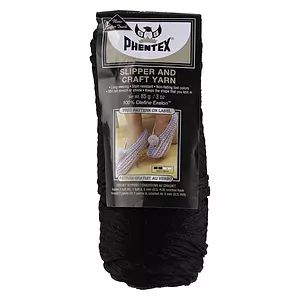 Phentex - Fil artisanal et pour chaussons, noir