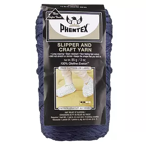 Phentex - Fil artisanal et pour chaussons, ultra marine