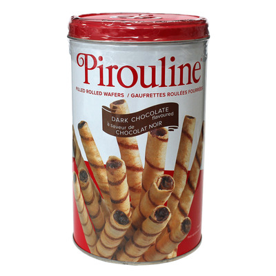 Pirouline - Filled rolled wafers, Dark chocolate