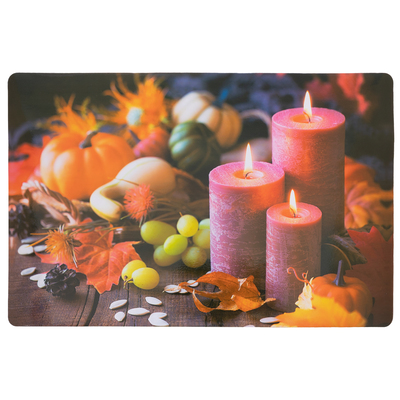 Plastic placemat - Autumn candles