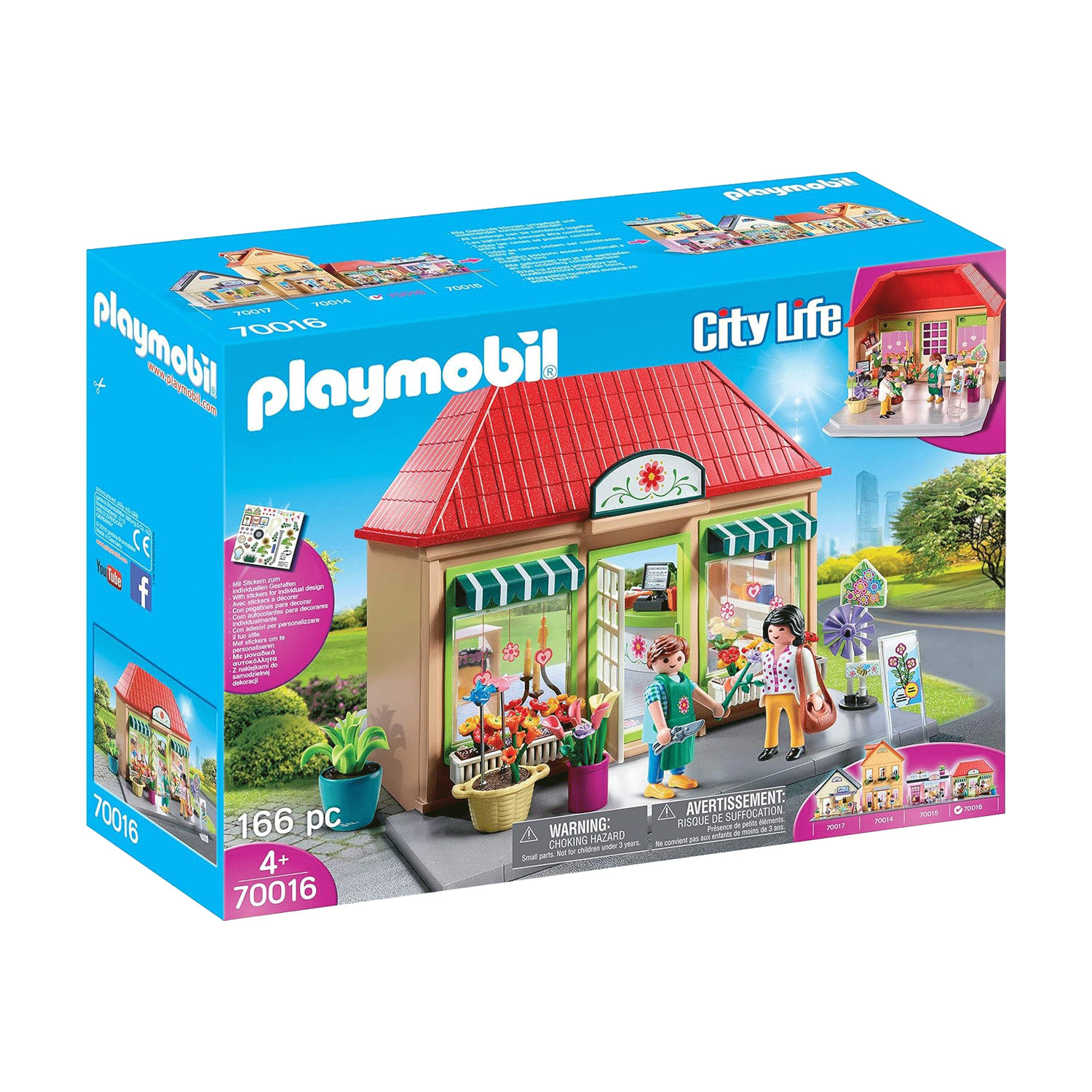 Playmobil - City Life - Ens. de jeu, Ma boutique de fleurs, 165 mcx