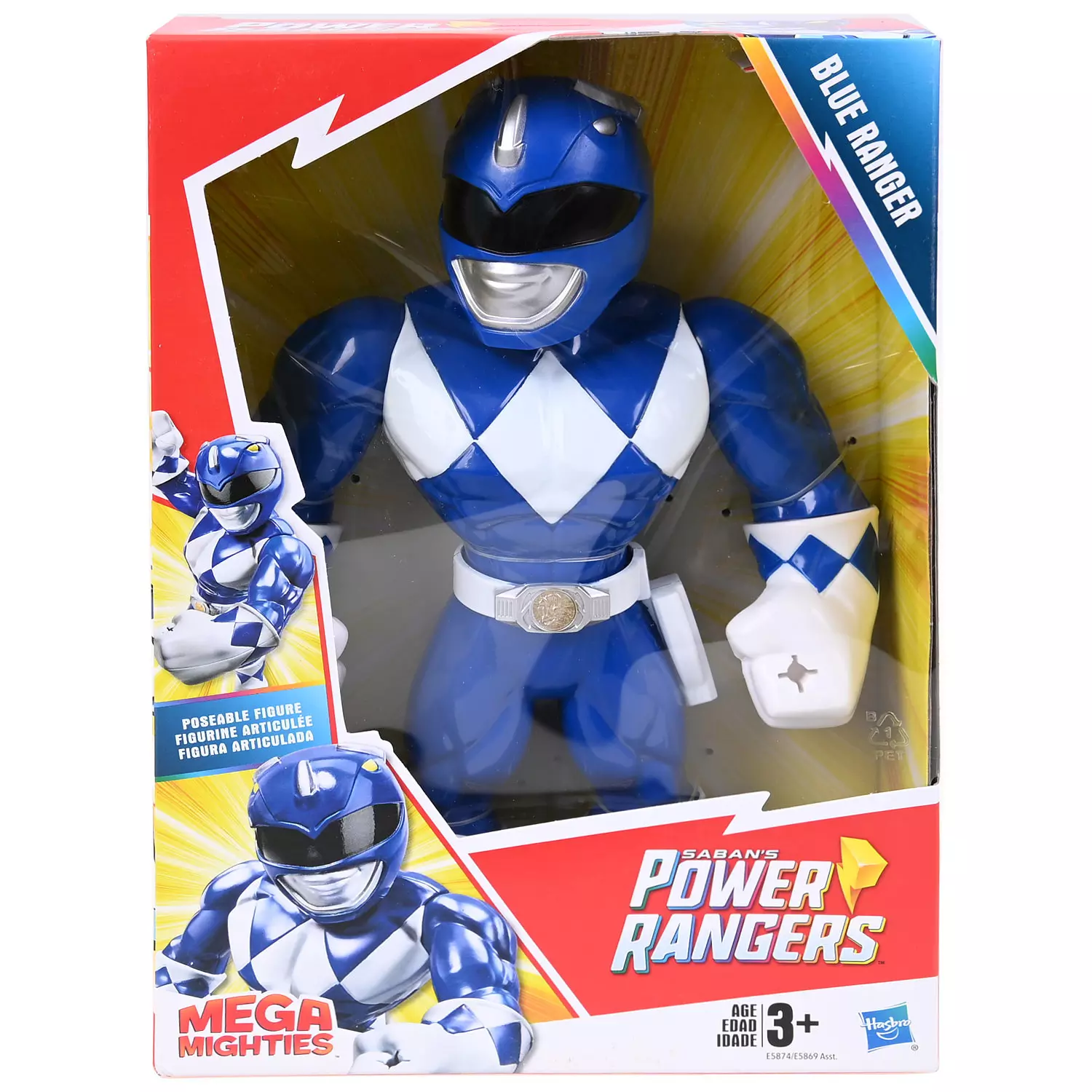 Playskool Heroes Mega Mighties -  Power Rangers, Blue Ranger figurine
