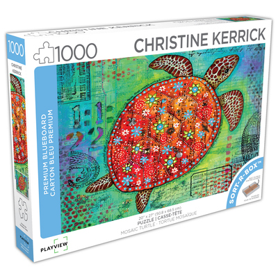 Playview - Christine Kerrick, Mosaic Turtle, 1000 pcs