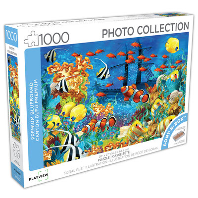Playview - Photo Collection, Coral Reef Illustration, 1000 pcs