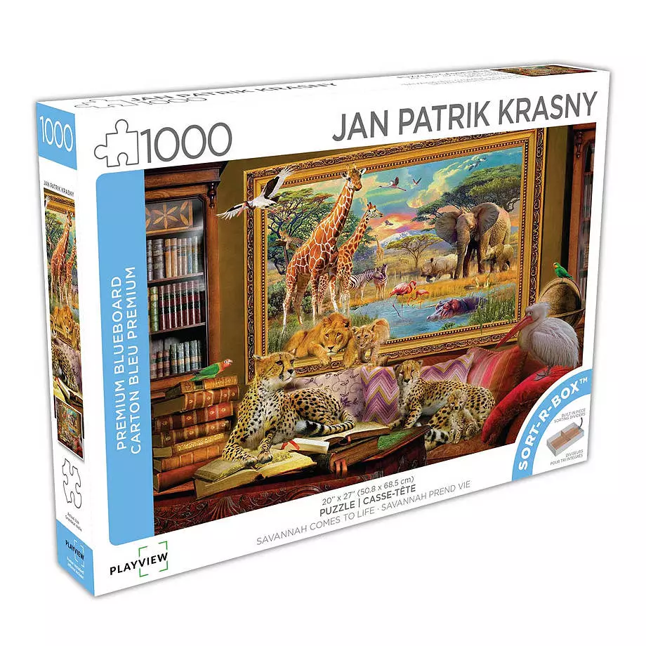 Playview - Puzzle, Jan Patrik Krasny, Savannah comes to life, 1000 pcs