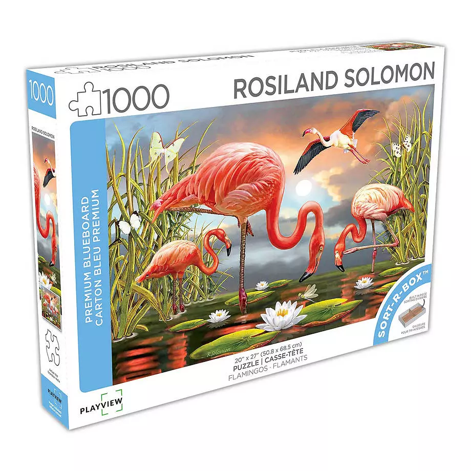 Playview - Puzzle, Rosiland Solomon, Flamingos, 1000 pcs