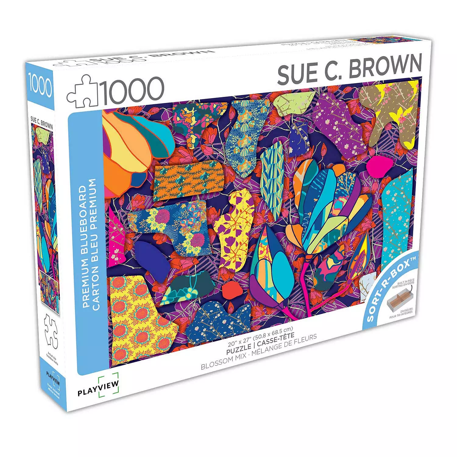 Playview - Puzzle, Sue C. Brown, Blossom mix, 1000 pcs