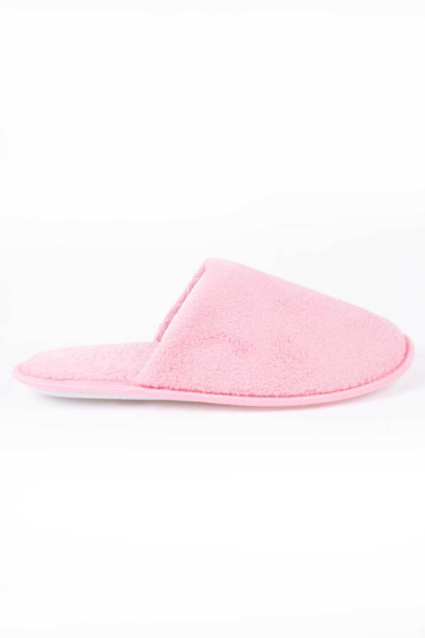Plush lined  non-slip spa slippers - Pink