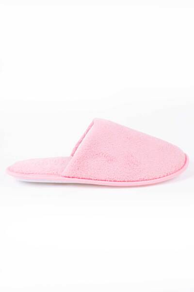 Plush lined, non-slip spa slippers - Pink