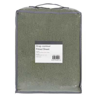 Plush sherpa fitted sheet