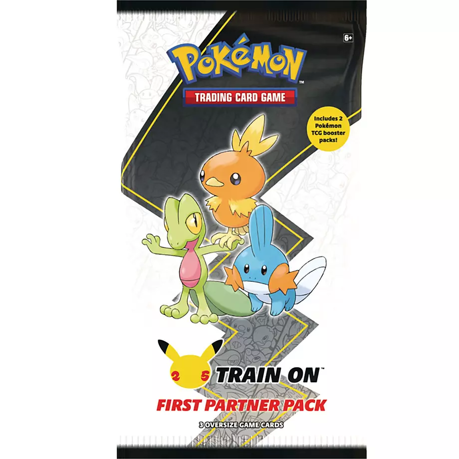 Pokémon, paquet First Partner, 3 cartes de jeu surdimensionnées, anglais