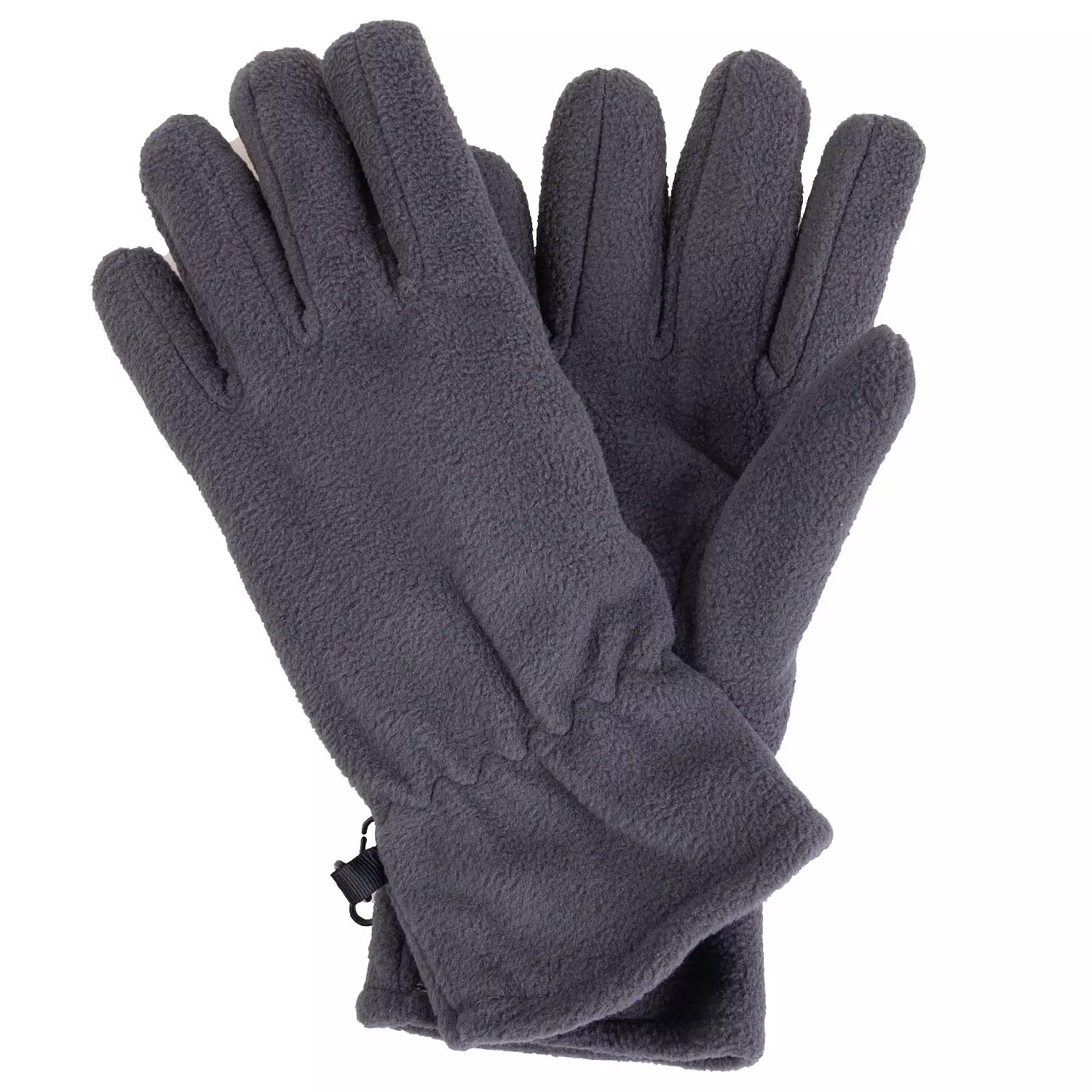 Polar fleece gloves, grey