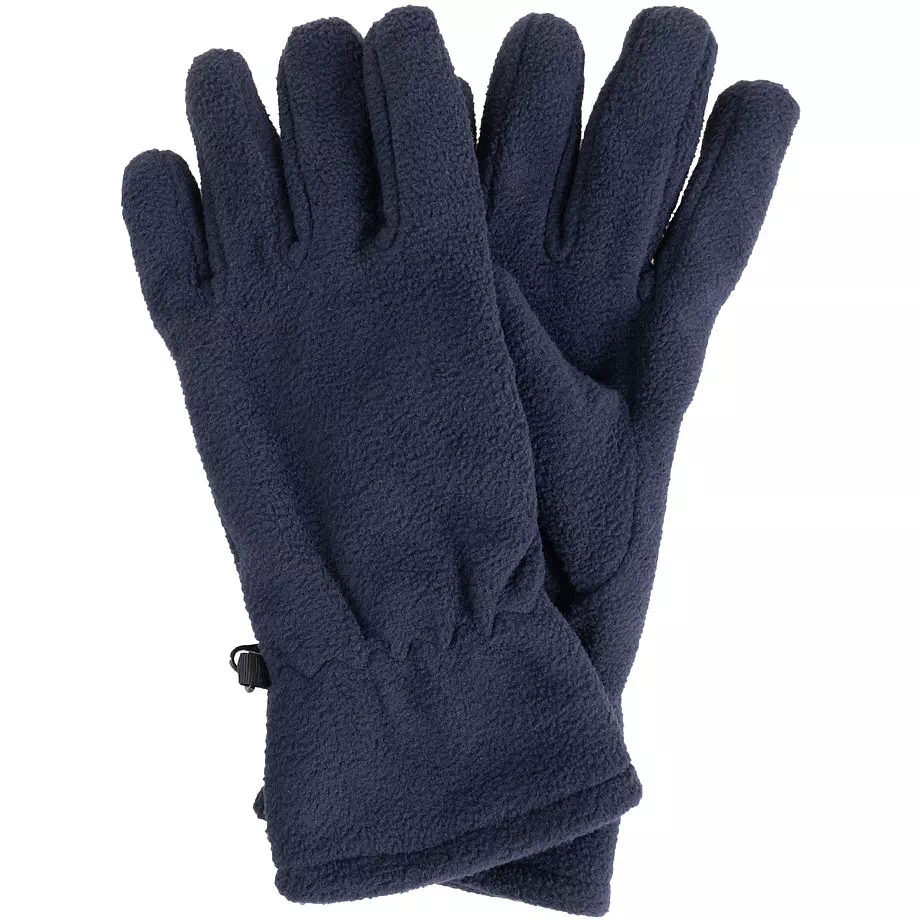 Polar fleece gloves, navy