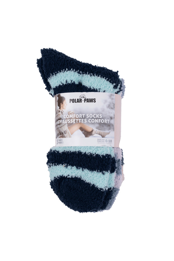 Polar Paws - Chaussettes confort rayées - 3 paires