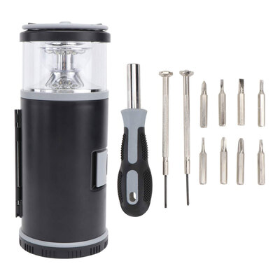 Portable survival lantern with screwdriver bit kit, 11 pcs