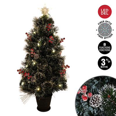 Pre-lit small pine tree, 3'
