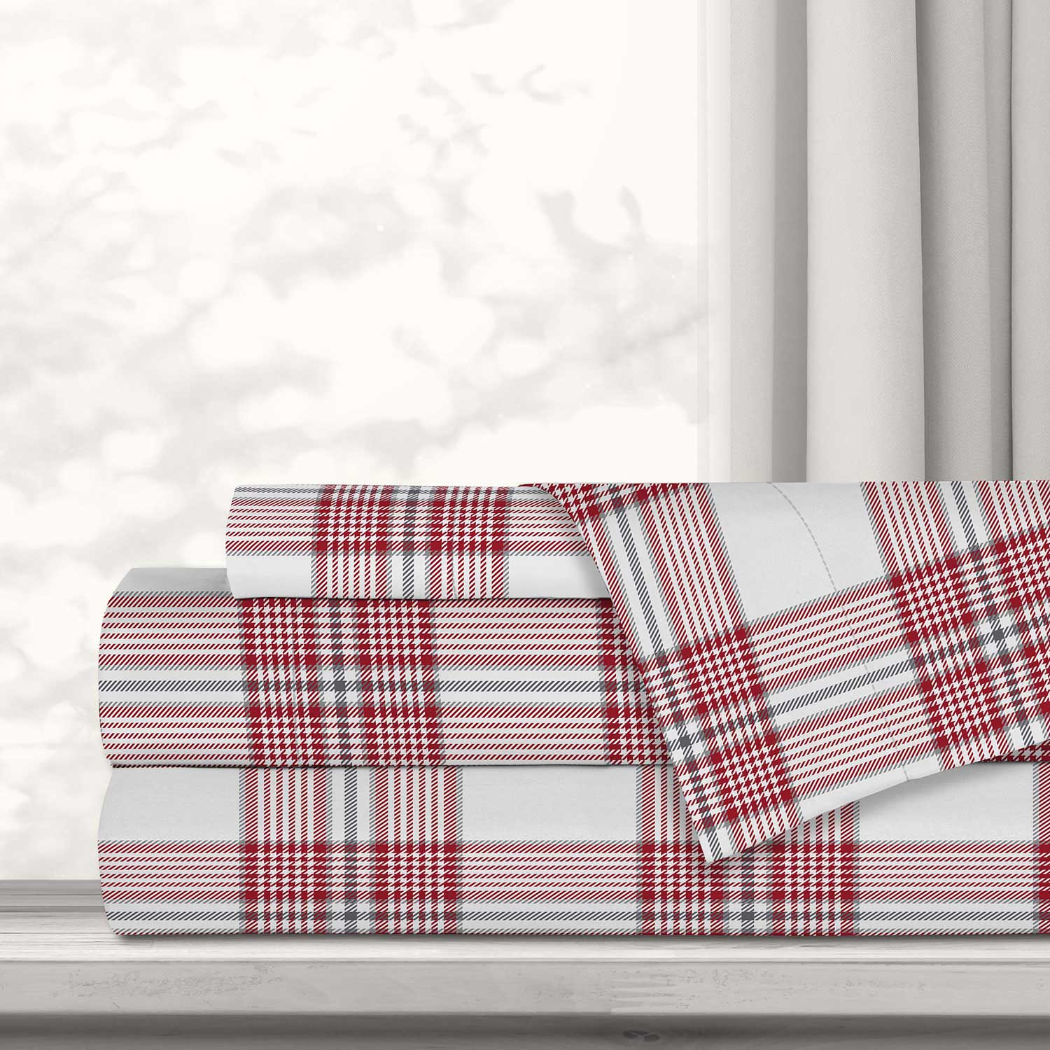 Premium microfiber sheet set - Classic tartan