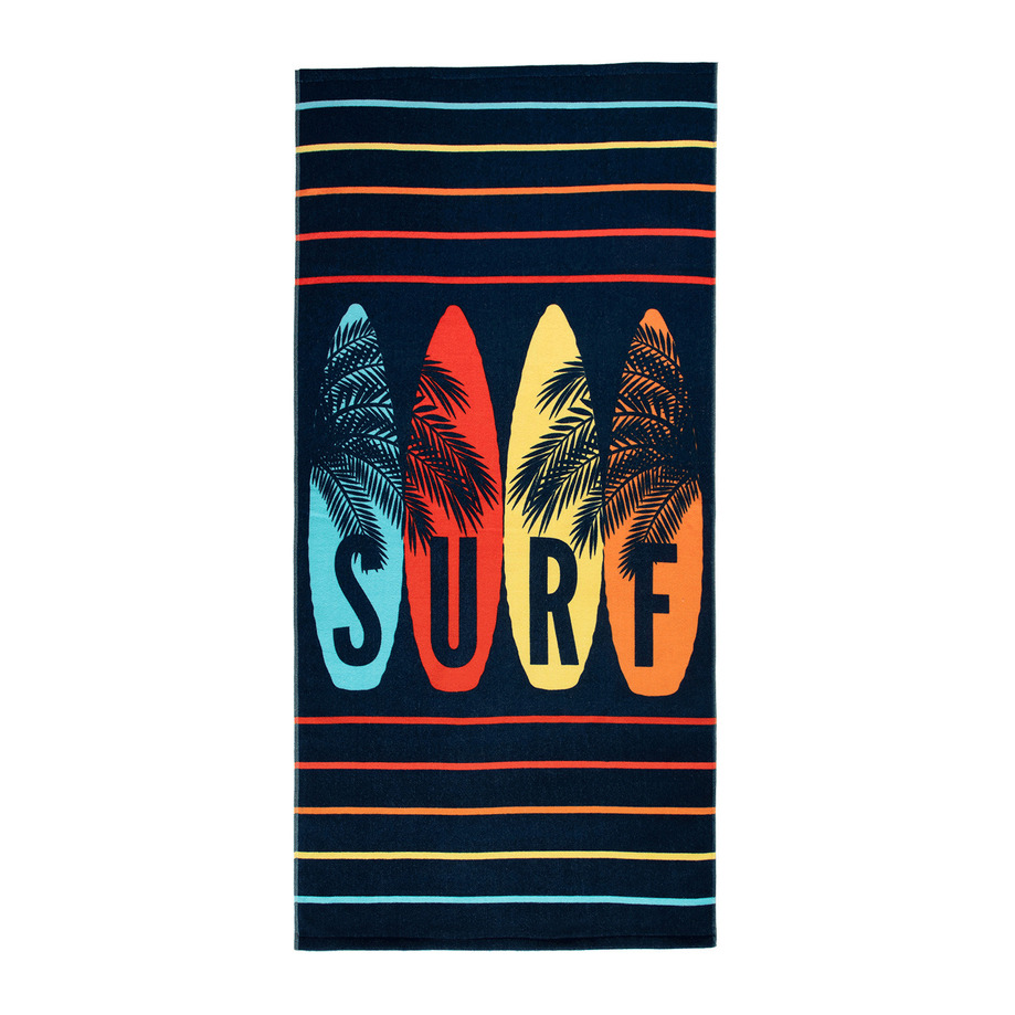 Premium ultra soft velour beach towel - Surf