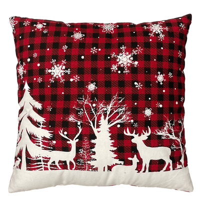 Printed decorative cushion, 16"x16" - Winter wonderland
