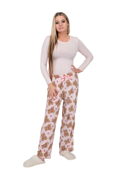 Printed plush PJ pants - Teddy Bears