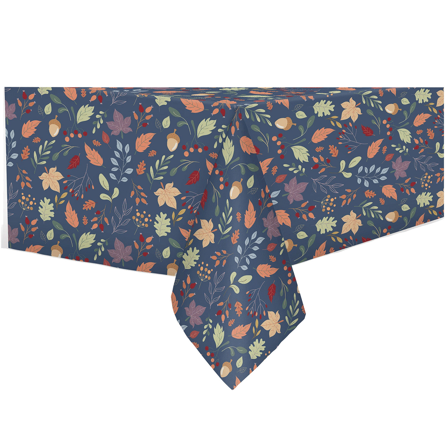Printed textured fabric tablecloth - Harvest