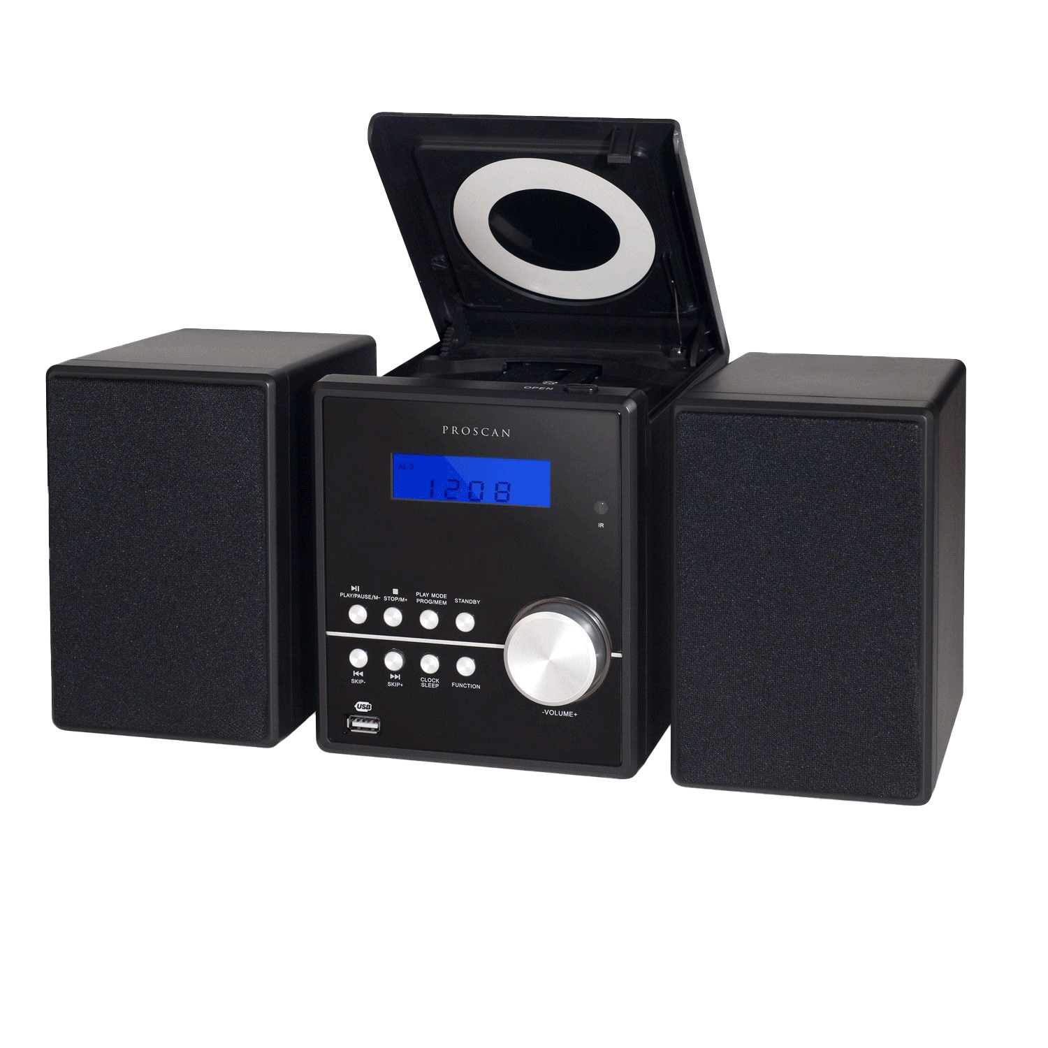 Proscan - Micro-syst&egrave;me Bluetooth avec &eacute;cran